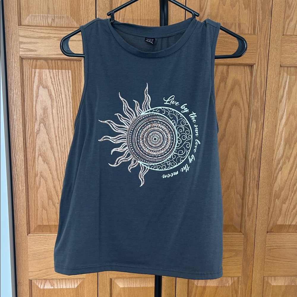 Women's Sleeveless Top - Dark Gray